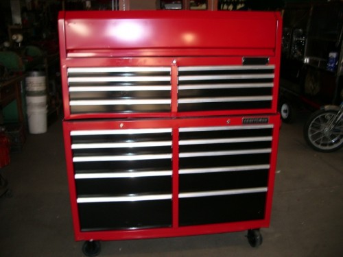 Large Mechanic`s tool box- red
