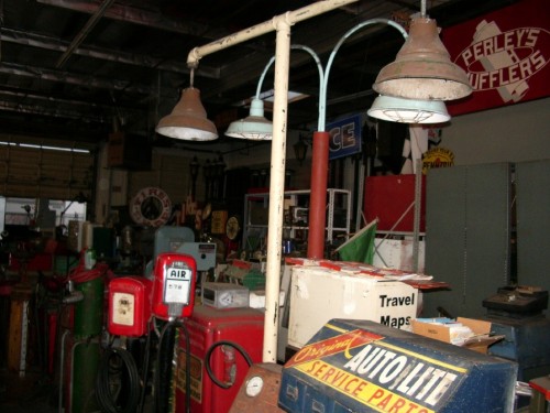 Double Head Vintage Gas Pump Light
