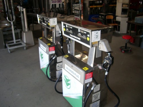 1980`s Chrome Gas Pumps.