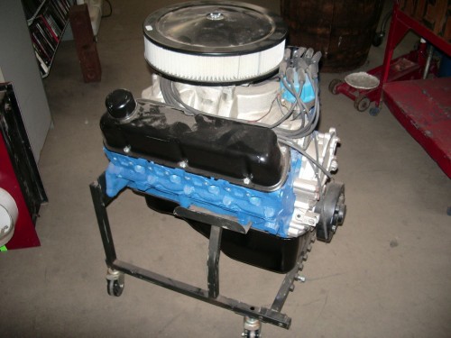 Fake engine block on a dolley #1