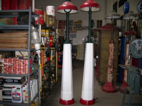 Vintage Gas Pump Lights