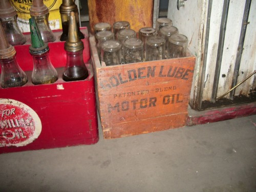 Vintage Oil Bottle Display #2