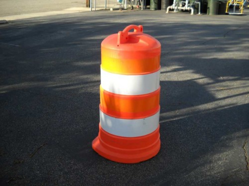 Plastic Construction Barrels