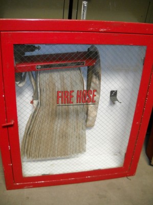 Vintage fire hose box