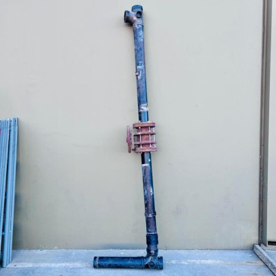 Pipe, Long Black PVC w/Gate Valve
