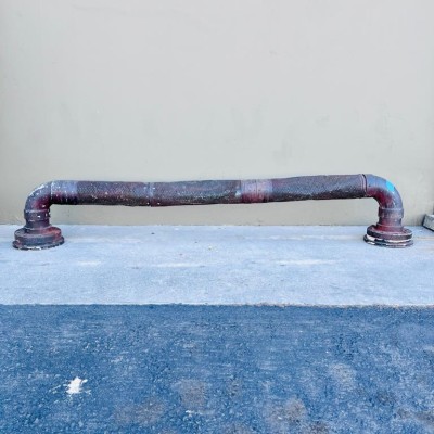 Pipe, Metal w/Perforations and 2 Elbows