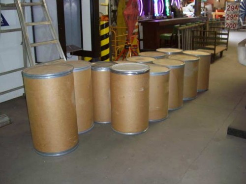 Cardboard Barrels.