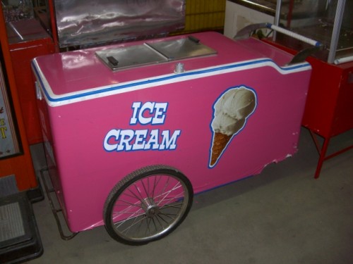 Pink Ice Cream Cart.