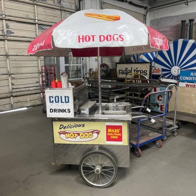 Stainless Steel Hot Dog Cart.