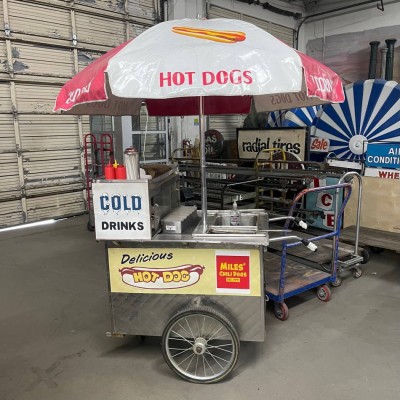 Stainless Steel Hot Dog Cart.