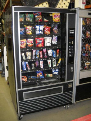 Black Snack Vending Machine.