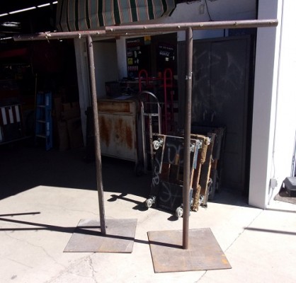 Rusty Set of Clothesline Poles