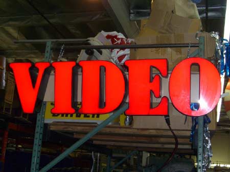 Light up "Video Sign".