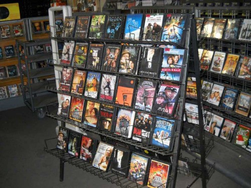 Metal A-Frame Collapsable Media Racks.