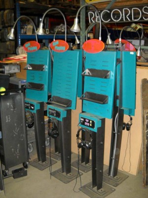 Freestanding Music Listening Stations.