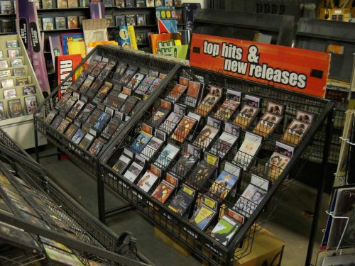 Right Angled Metal Media Racks. (2 pictured w/DVD`s, dimensions are for one rack)
