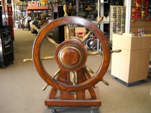 Large Ship`s Wheel.