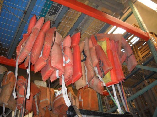 Vintage Life Vests.
