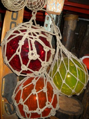 Large Vintage Glass Floats.