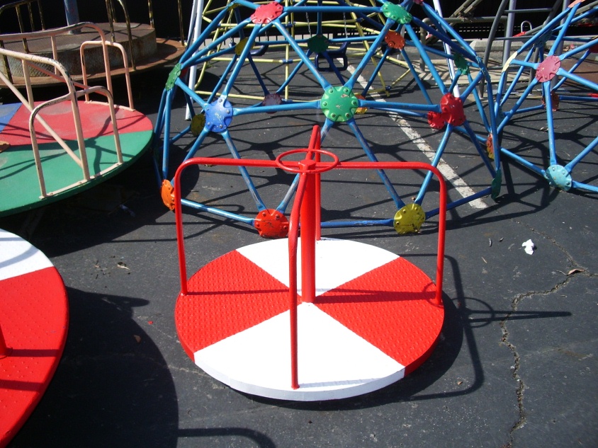 Playground Small Metal MerryGoRound in Playground / Park / Outdoor
