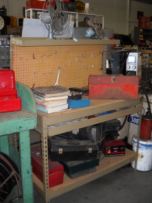 Peg Board Work Bench
