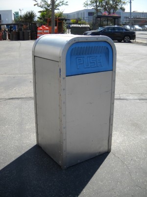 Trash Cans - Aluminum  with Flip Lid