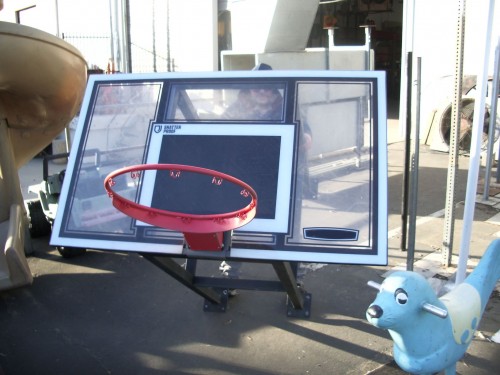Basketball Hoop and Backboard - Plexi-glass Wall-Mount
