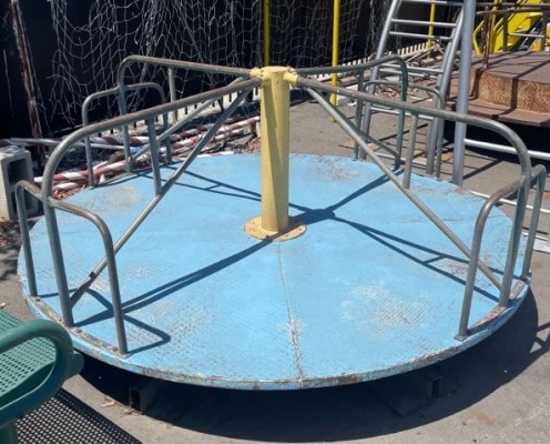 Playground - Vintage Multi-Colored Merry-Go-Round