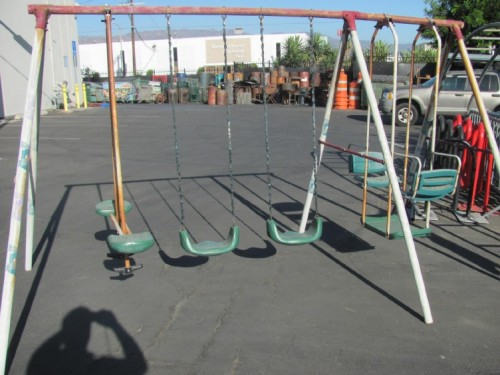 Playground - 2 Seater Residential Swing Set w/ basket