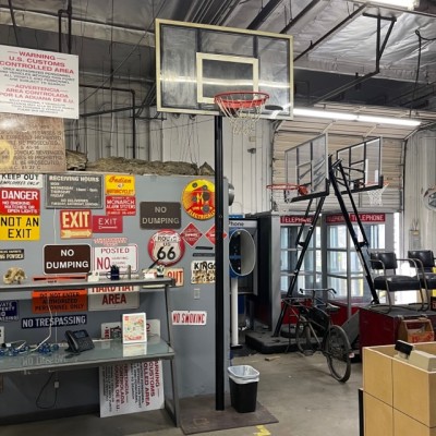 Basketball Hoop and Backboard - Plexi-glass Wall-Mount- freestanding