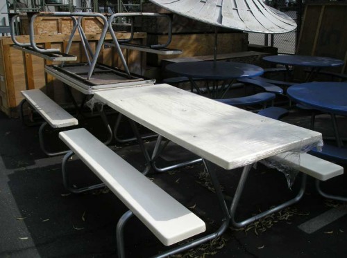 Rectangular Fiberglass Picnic Tables