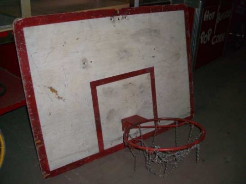 Basketball Hoop and Backboard - Wood Wall-Mount