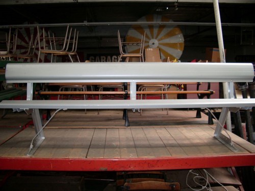 aluminum sideline bench w/ back