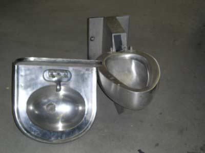 Singular Prison Toilets and Sinks