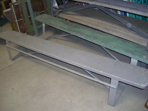 Prison Bench with Handcuff Bar