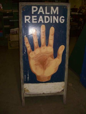 Double Sided A-Frame "Palm Reading" Sign