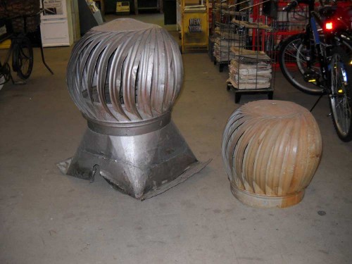 Various Roof Top Turbines