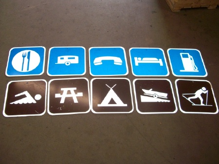 Camping signs