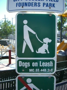Dog Park sign #1