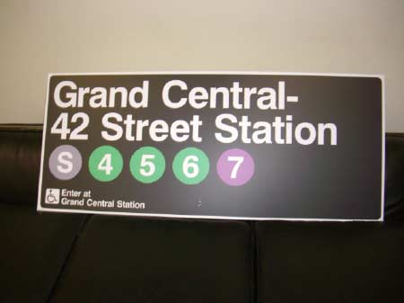 Subway Sign, Grand Central Station
