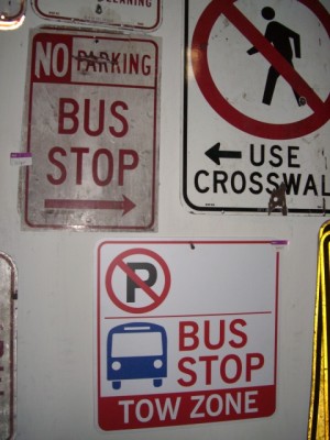Bus Stop sign