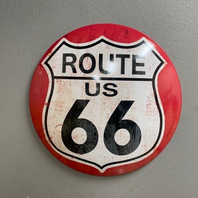Route 66 Button Sign