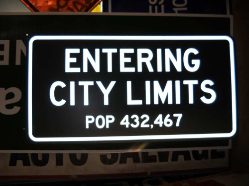 "City Limits" Sign