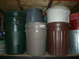 Residential Rubbermaid Trash Cans