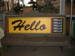 Optional Graphic for Faux Bus Bench