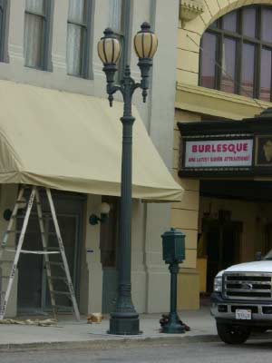 Vintage Double Headed Accorn Globe Street Lights