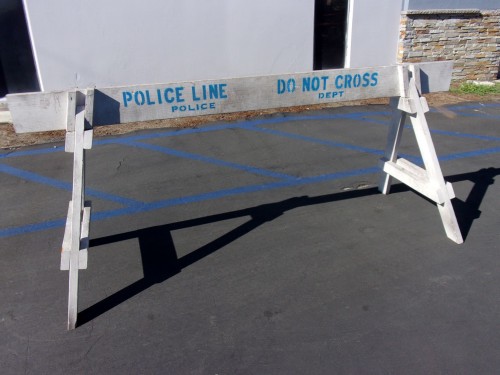 Police Line barricades