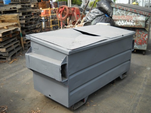 Medium Dumpster with Sloped Metal Lids