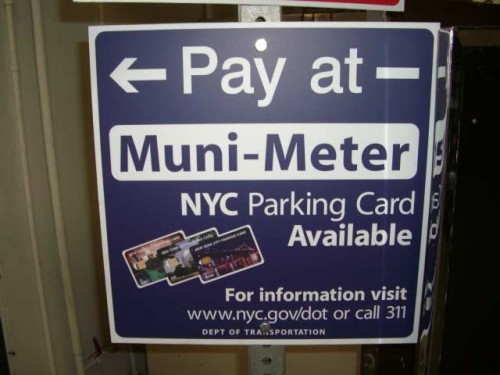 New York "Muni-Meter" Signs