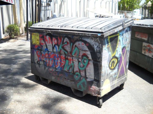 Large Graffiti Dumpsters
